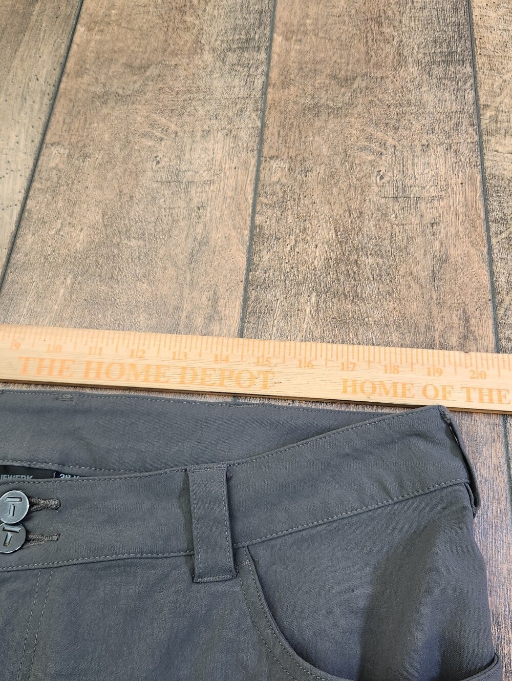 TRUEWERK Tech Pants Mens 38x32 Grey Cargo Stretch Workwear Utility Technical - Picture 7 of 9